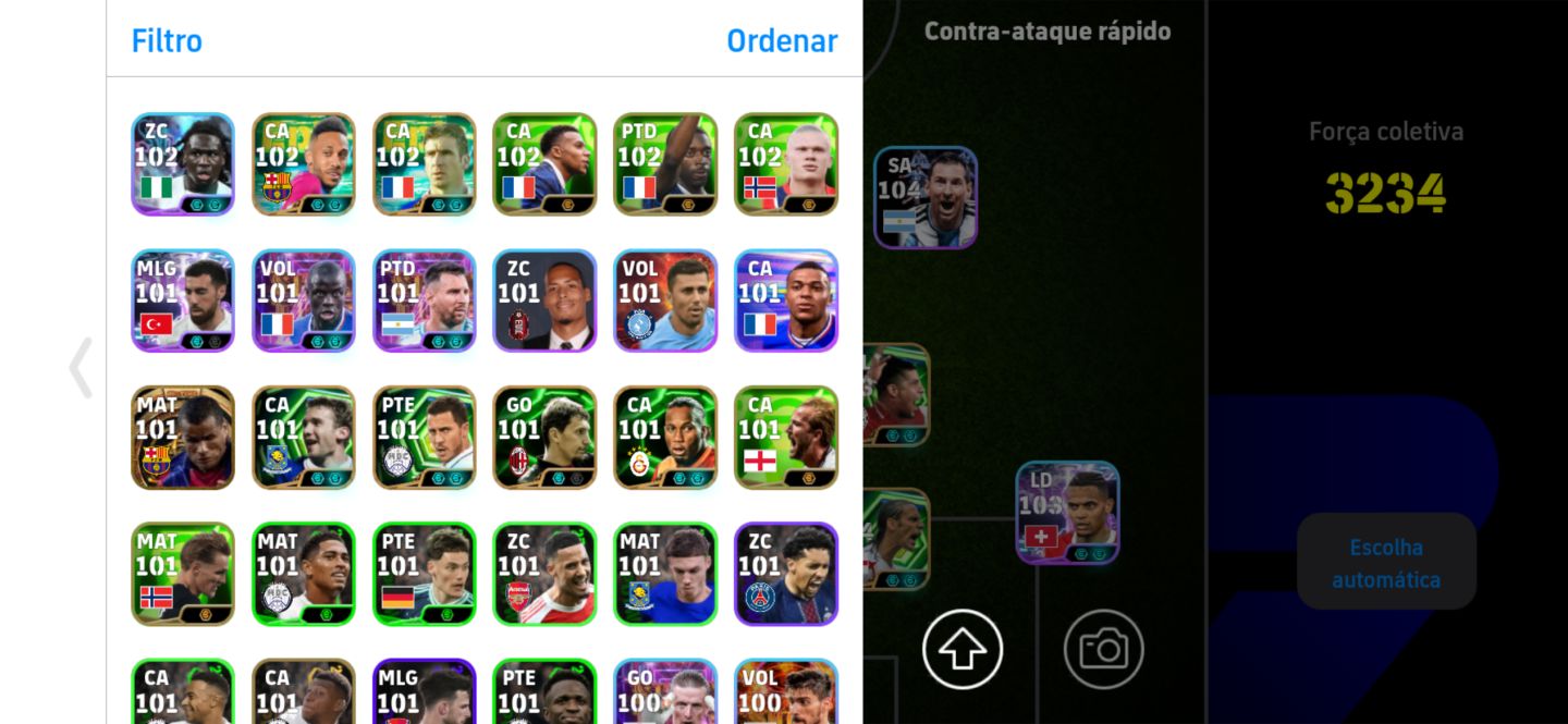 Conta efootball Harry Kane, Neymar