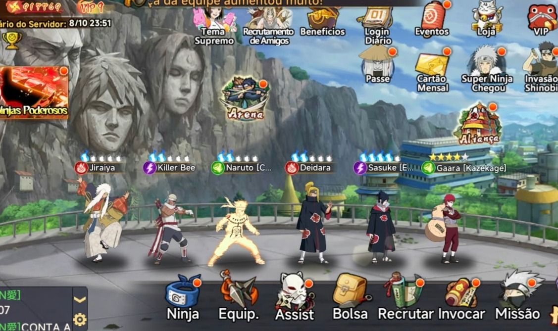 Duelo ninja - Vontade do fogo conta com mk1