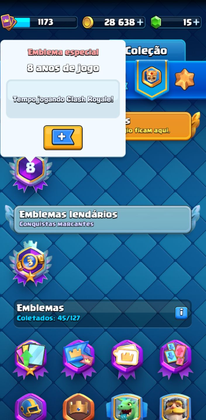 Conta Clash Royale 8 anos + Brawl Stars