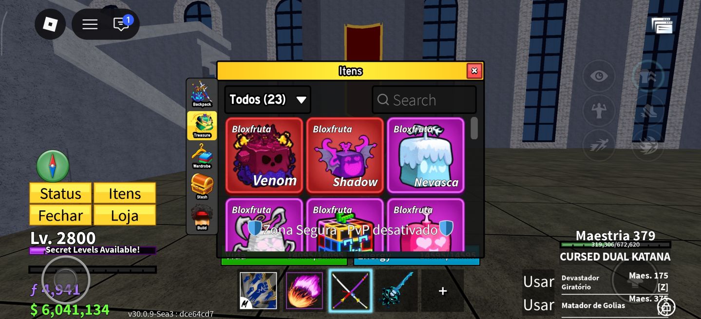 Conta de blox fruit level 2800
