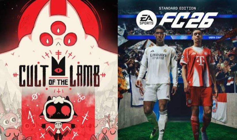Conta Nintendo Switch com EA FC 26 + Cult of the Lamb