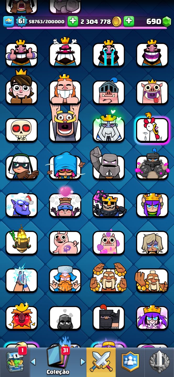 CONTA CLASH ROYALE TOP À VENDA UPADA E PRONTA PRA RANQUEADA