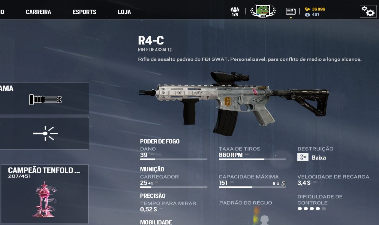 Conta Full Geleira e com Carbono de R6