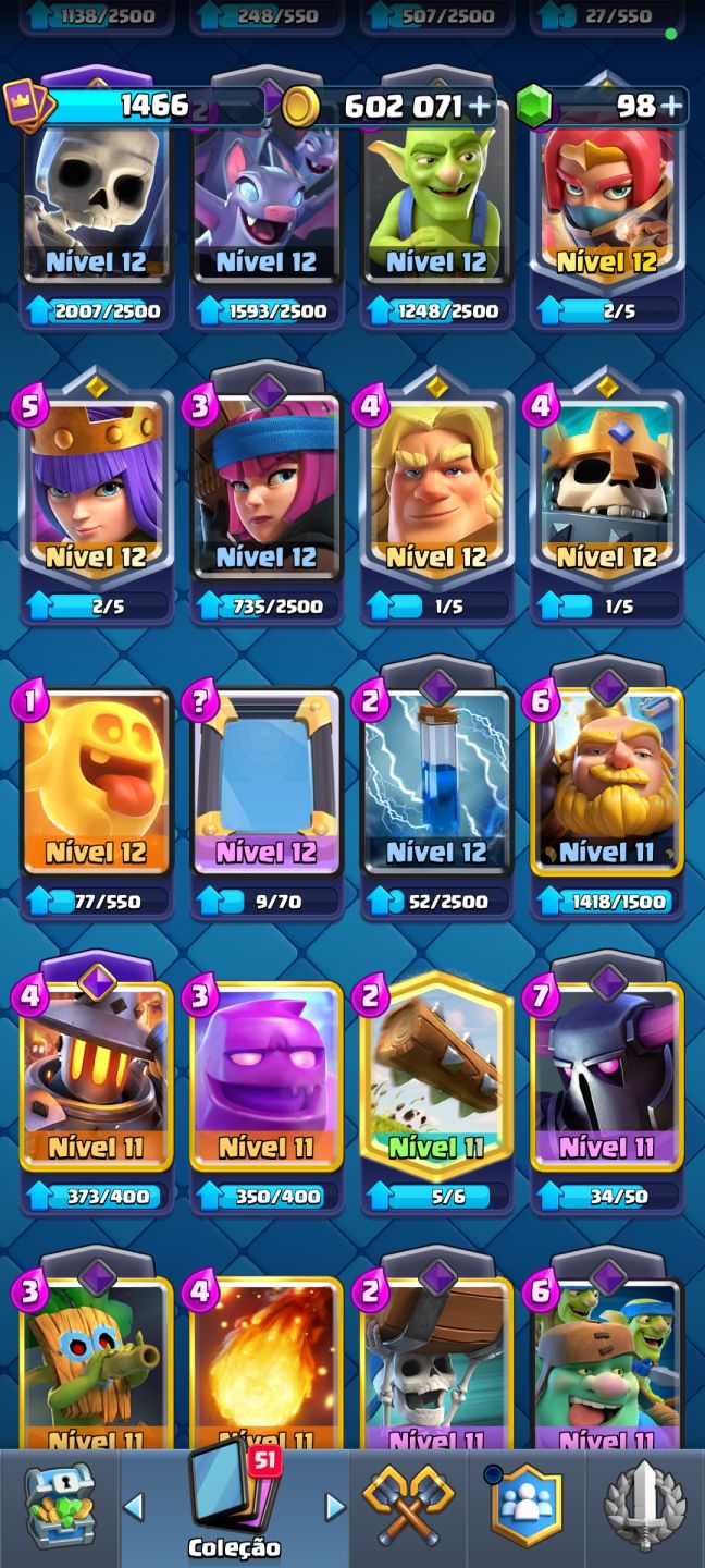 CONTA DE CLASH ROYALE COM 10K DE TROFÉUS