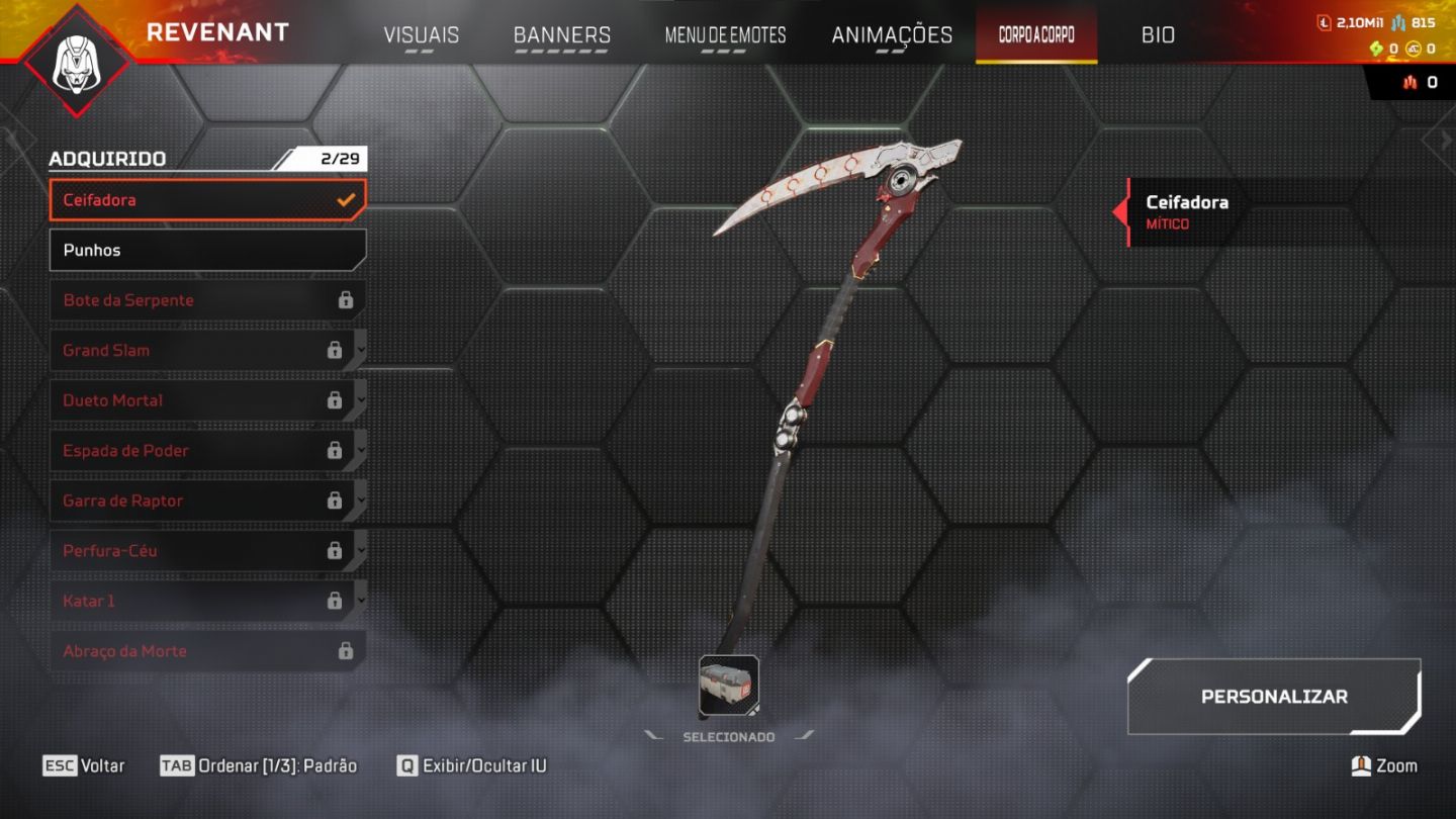 Conta apex com 4 míticos, negociavel