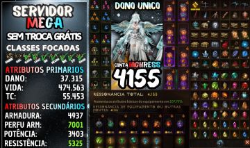 Conta Super Top com diversas skins e Gemas Perfeitas