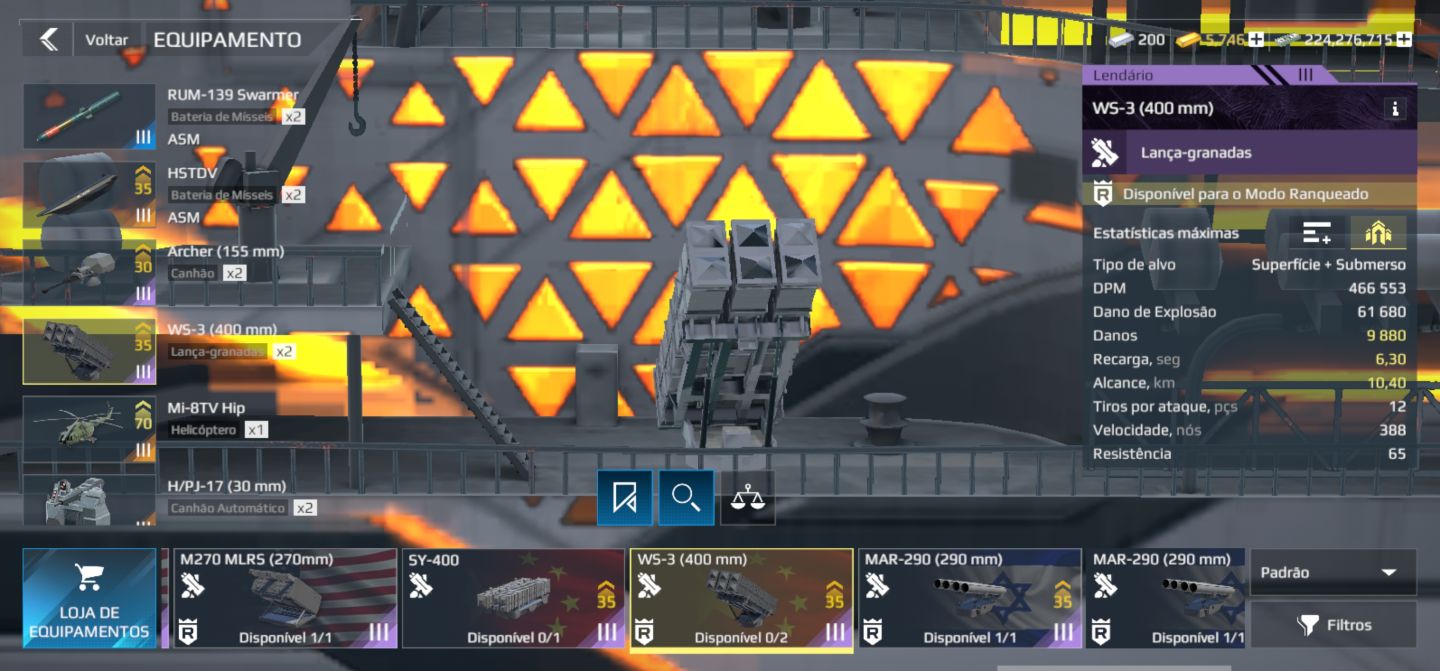 Conta de modern warships