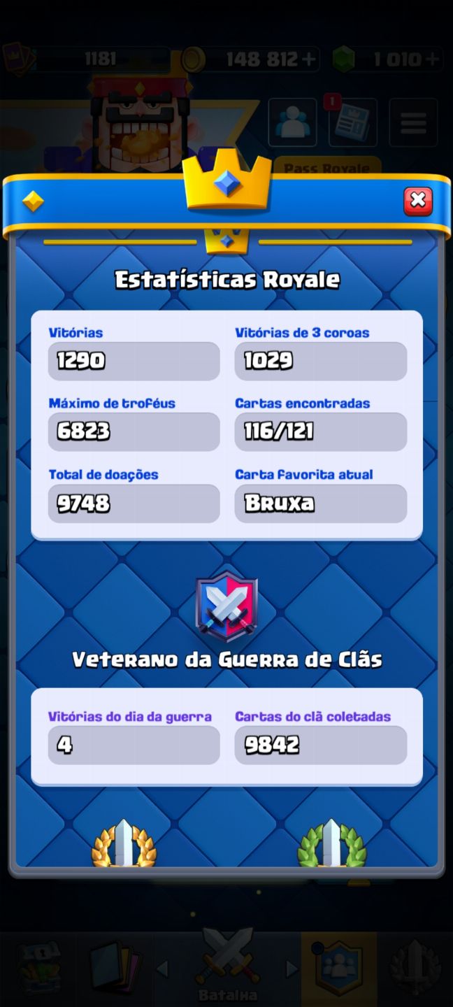 EMBLEMA 9 ANOS DE JOGO | 6.823 TROFÉUS(Arena 18) | Conta Clash Royale