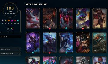 CONTA LOL LV 345 MMR DE PLATINA