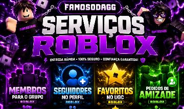 SEGUIDORES NO PERFIL ROBLOX | LIKES NO PERFIL ROBLOX | FAVORITOS NO UGC ROBLOX