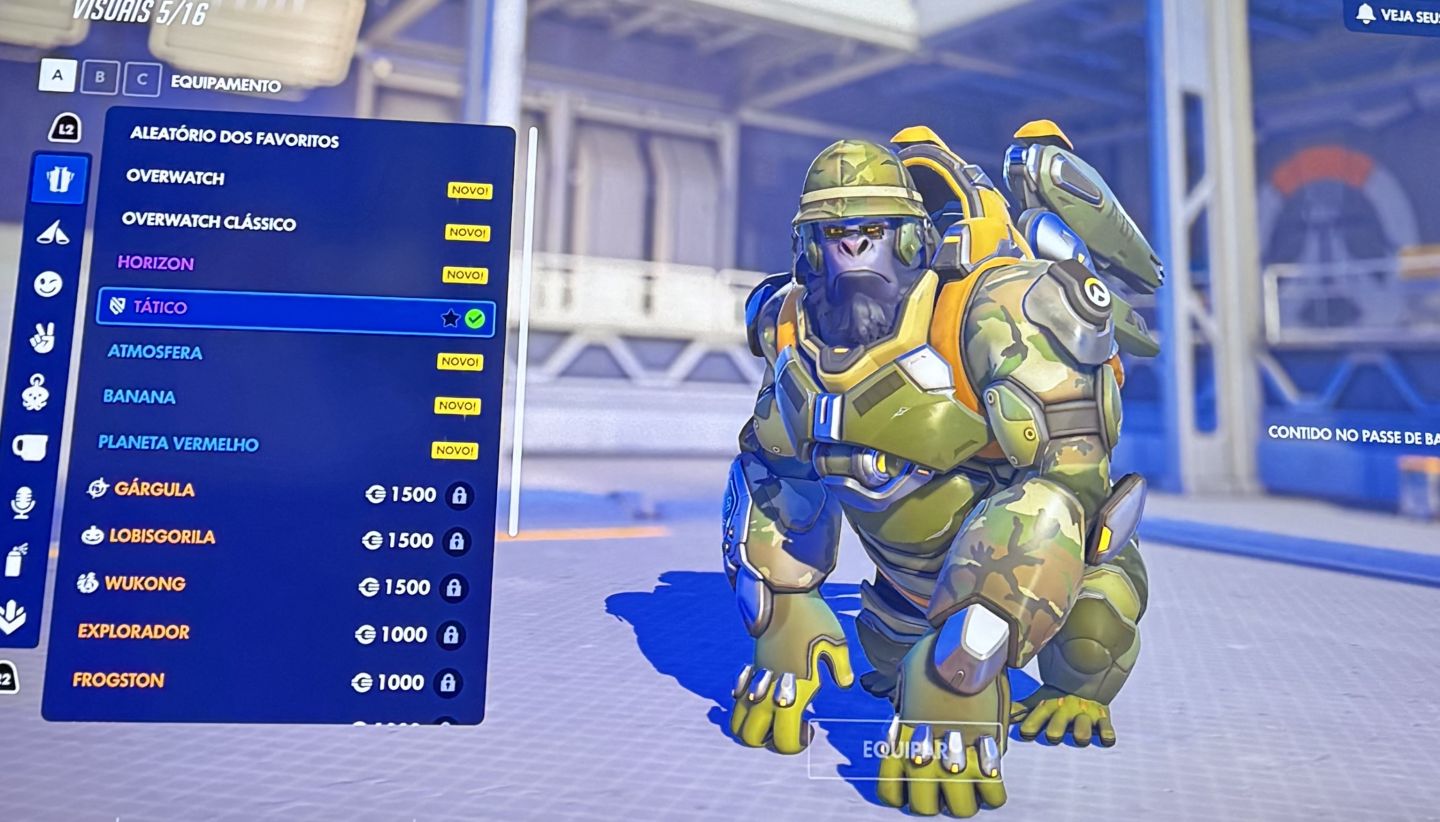 Conta overwatch com diversas skins
