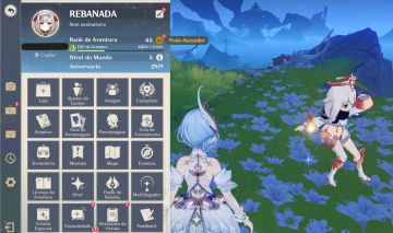 Genshin Impact | Conta 2020 | AR 45 | Odette 5 estrelas Nv.50 | 18.000 Gemas