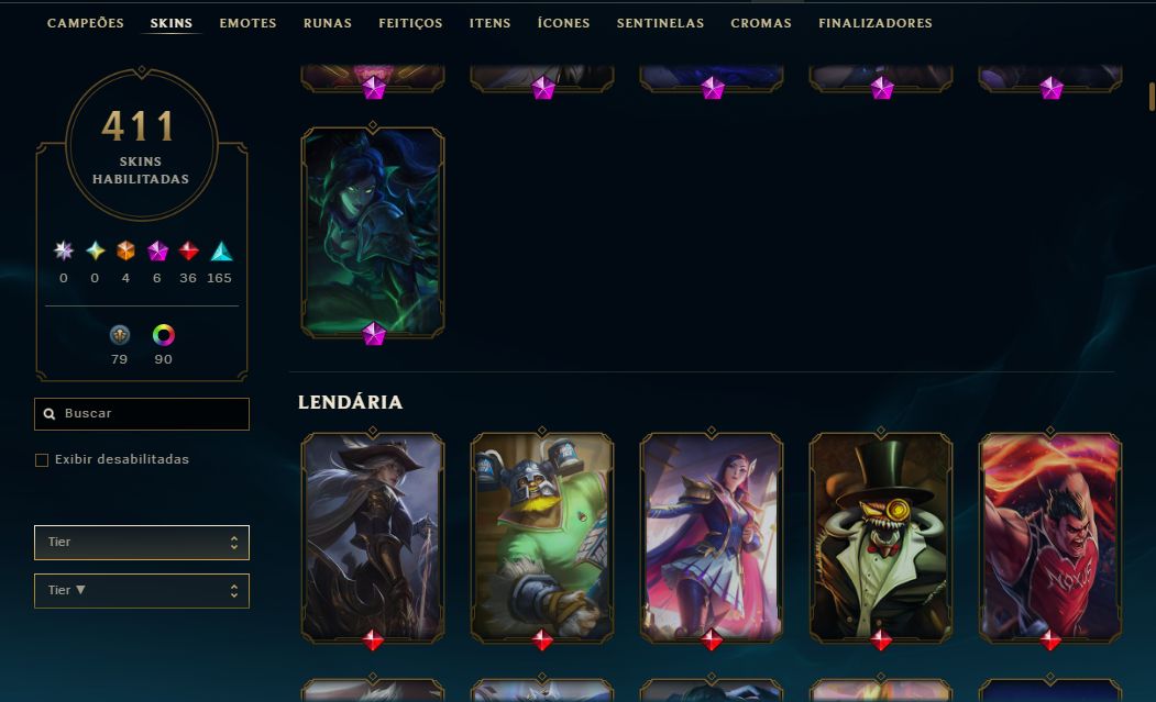 CONTA LOL | 411 SKINS | SEASON 2014