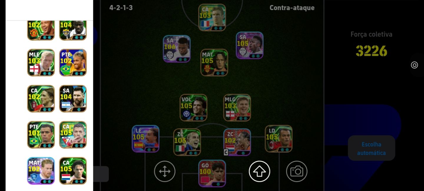 Conta de efootball braba vários jogadores épicos