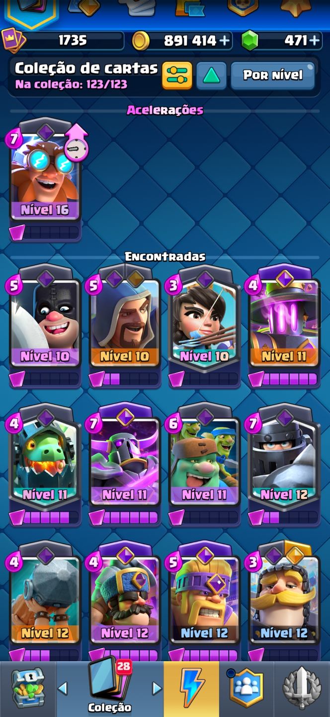 CONTA UPADA, CLASH ROYALE