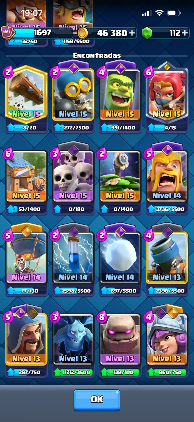 CONTA DE CLASH ROYALE 13k