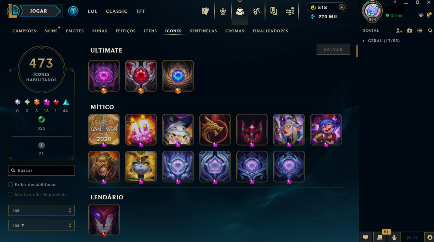 CONTA RIOT EX DESAFIANTE/IMORTAL NO VALORANT