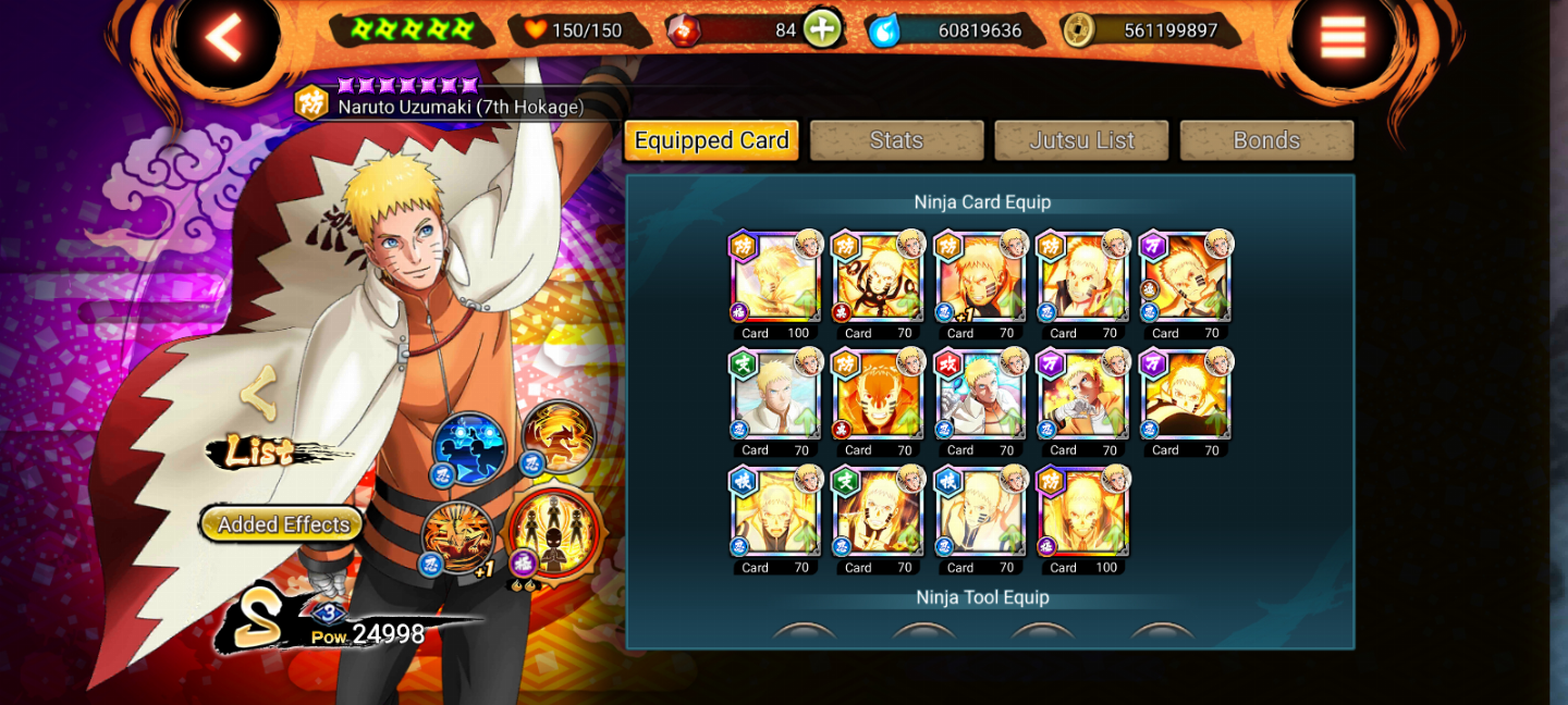 Conta de Naruto X Boruto ninja voltage