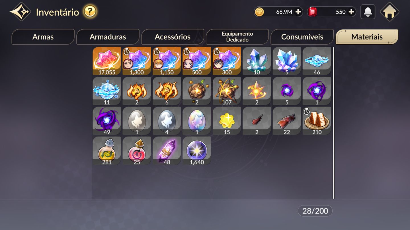 CONTA SEVEN KNIGHTS RE N 64 COM VARIOS COLLABS