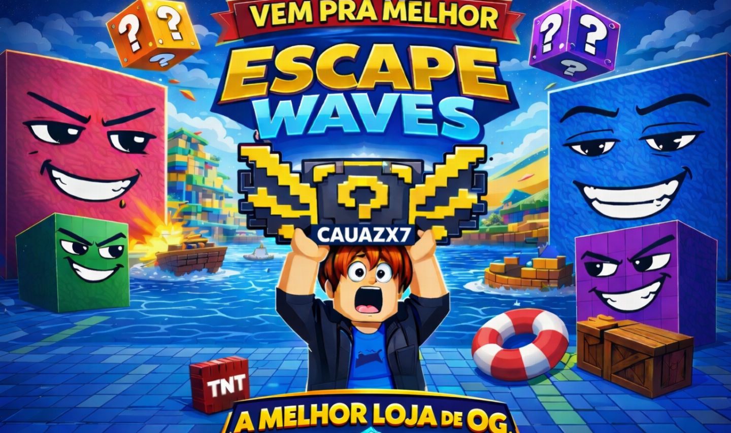 OG Lucky Block/Escape Waves For Lucky Blocks / Escape Ondas Para Blocos