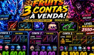 CONTAS TOP NO BLOX FRUITS FULL ENDGAME leia descrição