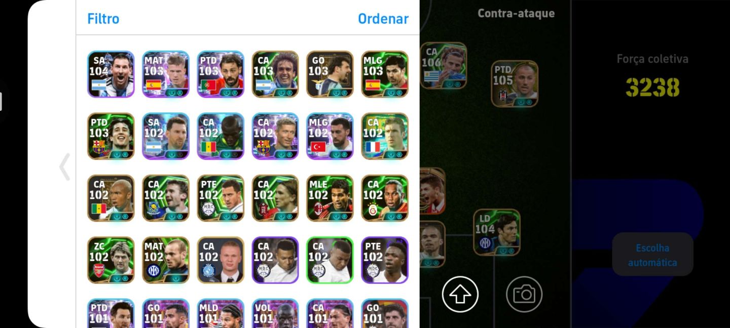 CONTA EFOOTBALL 3200+| FER. TORRES 107, FORLAN 106, VAN DER SAR 108 (LEIA DESC)