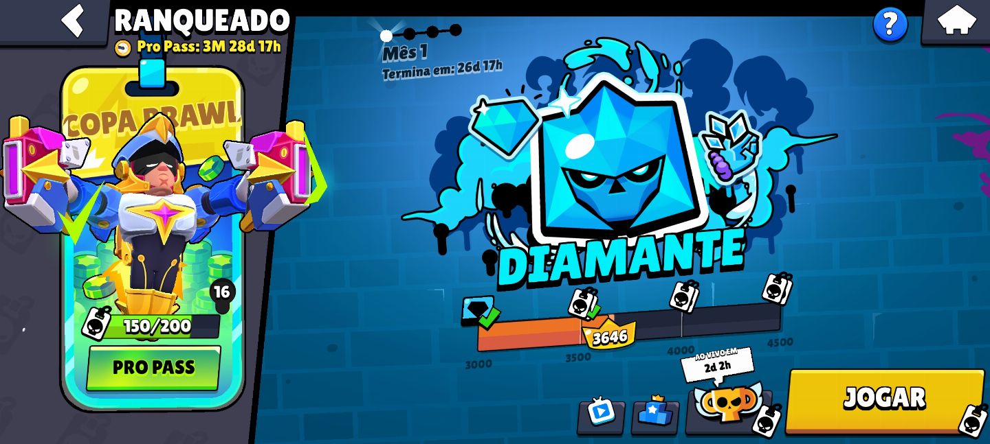 CONTA BRAWL STARS 101/105 BRAWLS