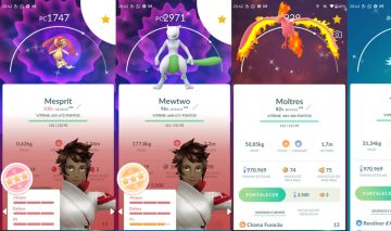 CONTA RARA COM 10 LENDARIOS 100 E 8 SHINYS SHUNDO E MUITO MAIS - POKEMON GO
