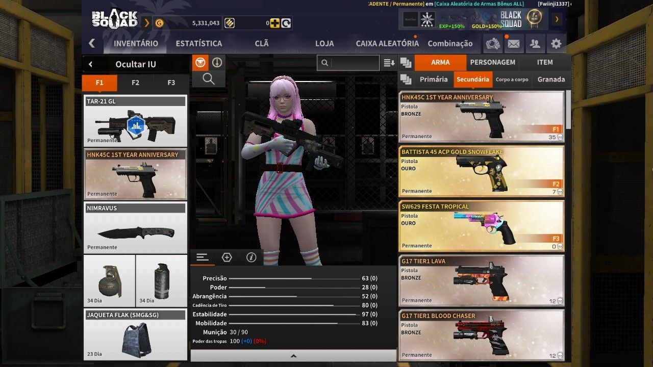 CONTA BLACK SQUAD - CONTA STEAM