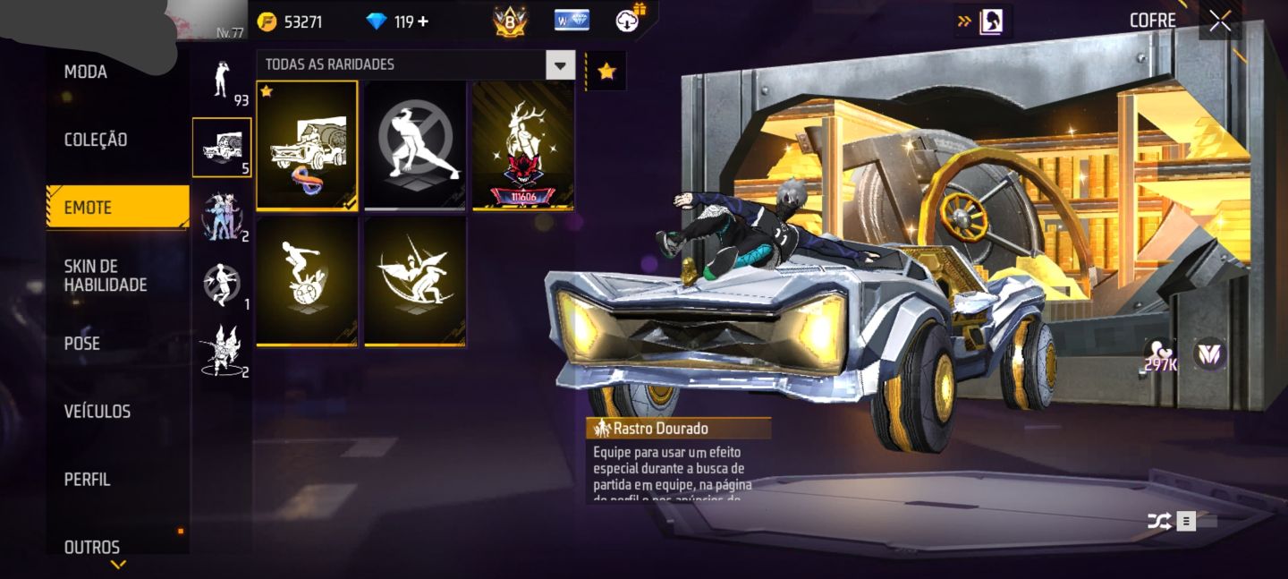 CONTA DE FREE FIRE PRIME 8 (MUITAS ATRIBUTADAS)