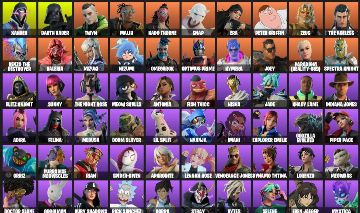 CONTA FORTNITE - 117 SKINS FULL | PODE ALTERAR E-MAIL | Twyn, Malik, Kado Thorne