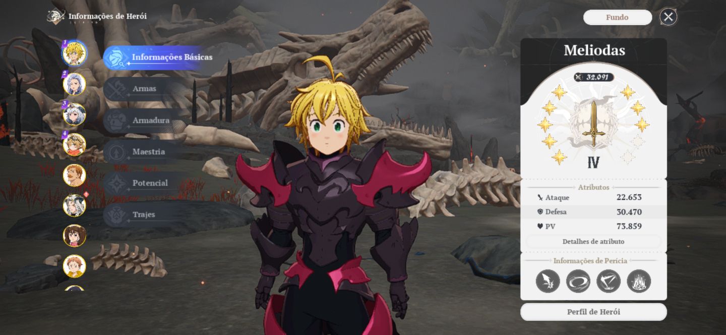 Conta the seven deadly sins origin lvl 48