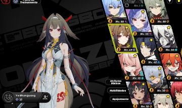 Conta zenless parada nvl 52 c vários personagens e vivian+skin