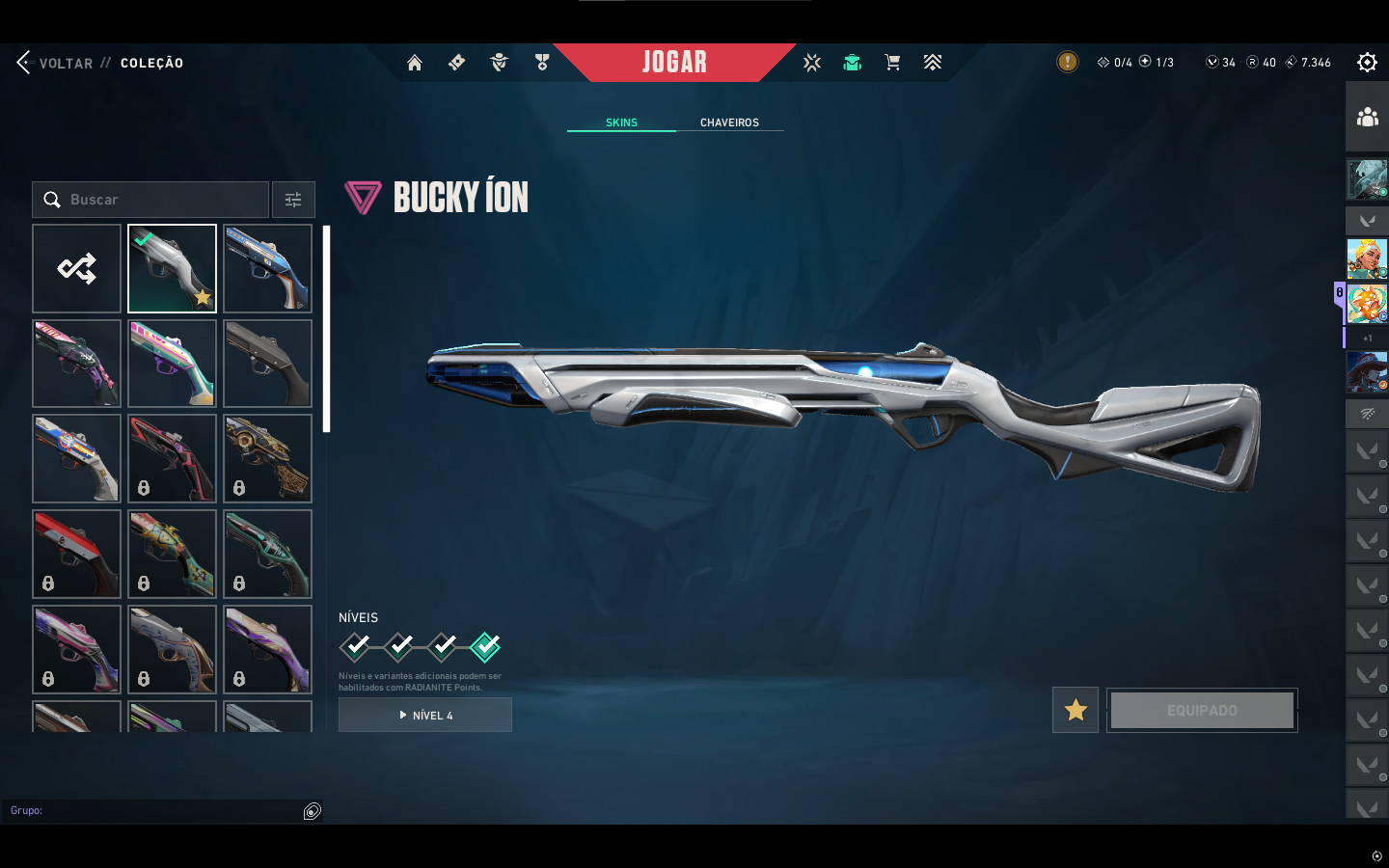 Conta Valorant Full Skins Raras + Facas | Alto Nível | R$1.500 (Negociável)