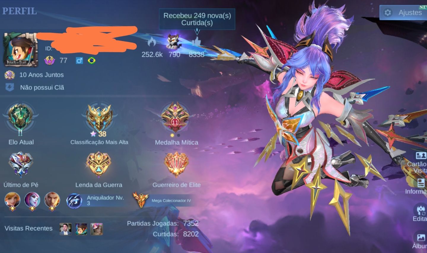 Conta mobile legends assassino