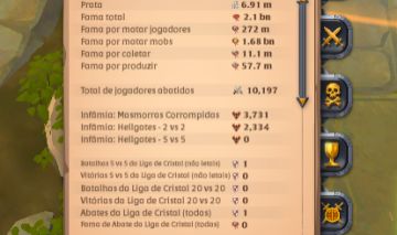 ALBION ONLINE | 2.1B FAMA | 272M PvP | T8 COLETAS | 210M ITENS | GUILD + ILHAS