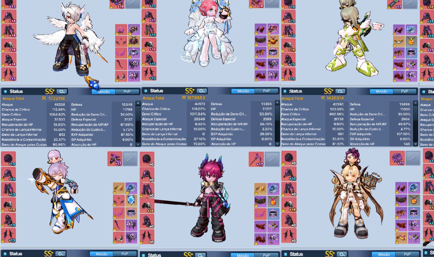 CONTA GRAND CHASE CLASSIC ENDGAME 20 CHAR 1M ++