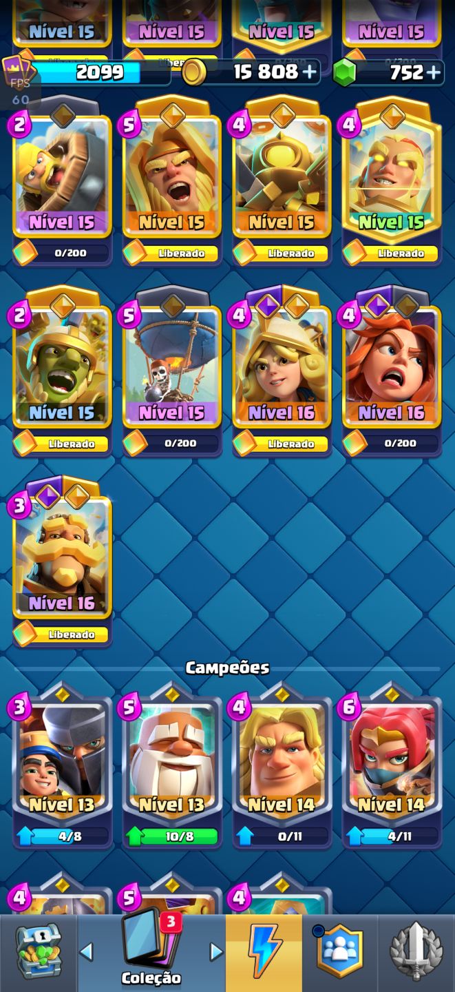 CONTA DE CLASH ROYALE GEMADA