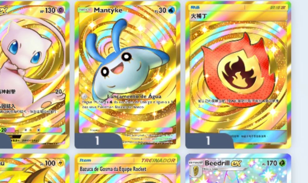CONTA POKÉMON TCG POCKET À VENDA! Nível 59 5 Cartas Coroa 9.000 cartas