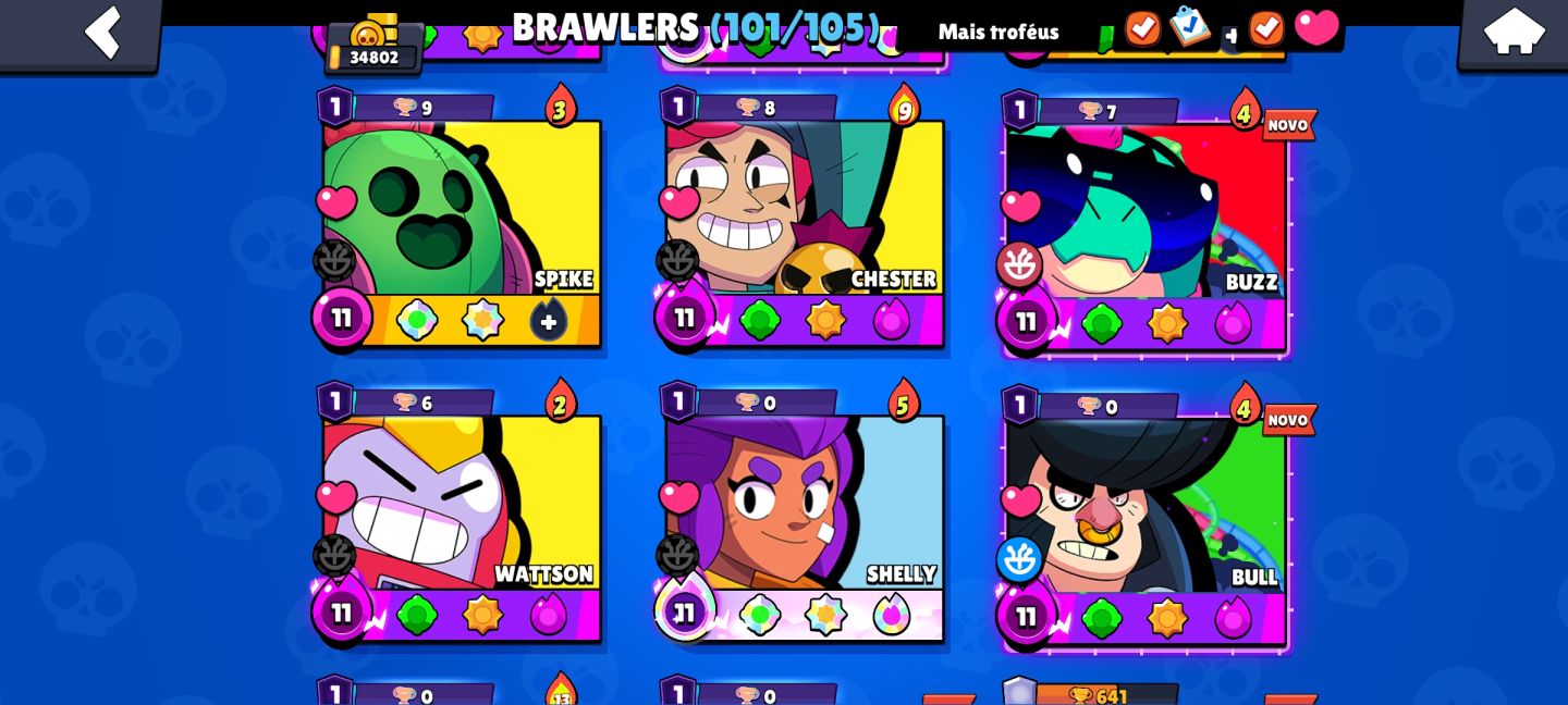 CONTA DE BRAW STARS COM 34K DE TROFÉUS