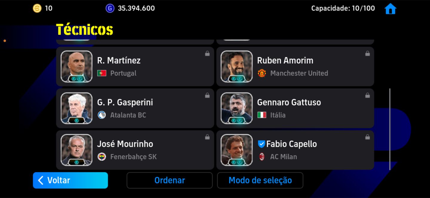 CONTA EFOOTBALL MOBILE - 3306 DE FORÇA COLETIVA