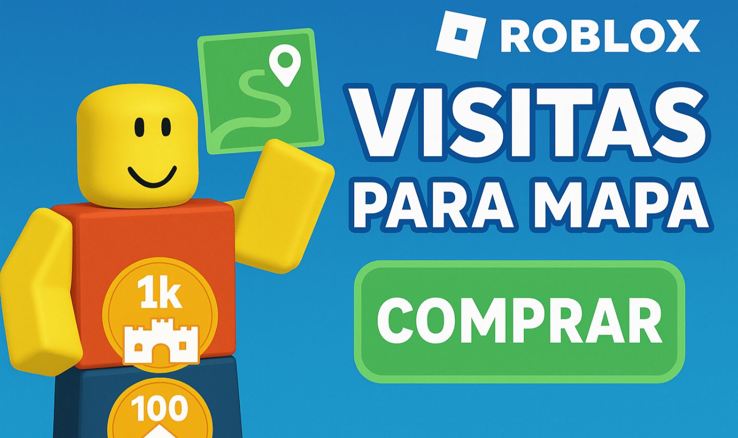 VISITAS NO SEU MAPA DO ROBLOX + 50 SEGUIDORES DE BRINDE!!! (LEIA A DESCRIÇÃO)