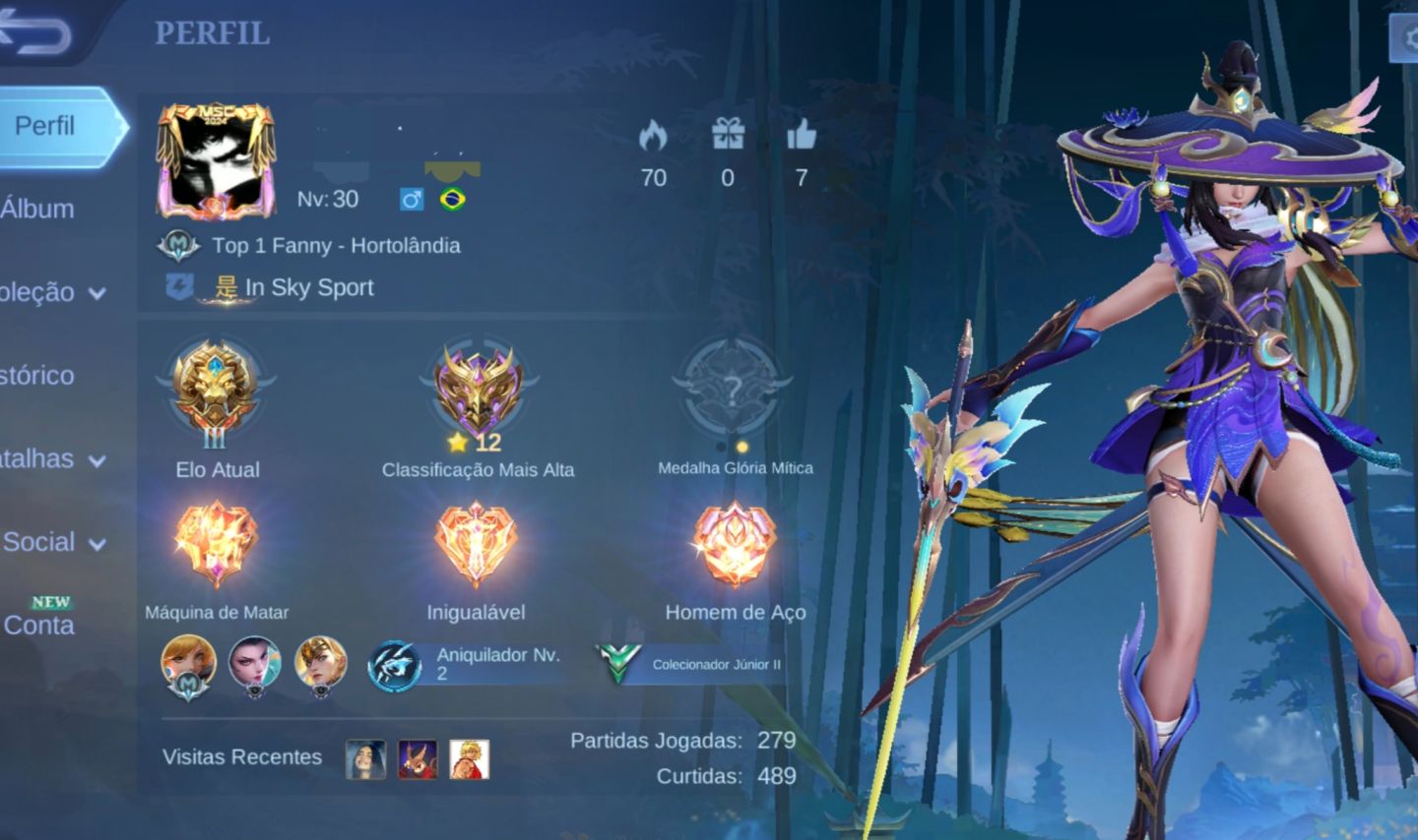Conta mobile legends Smurf gemada acesso full