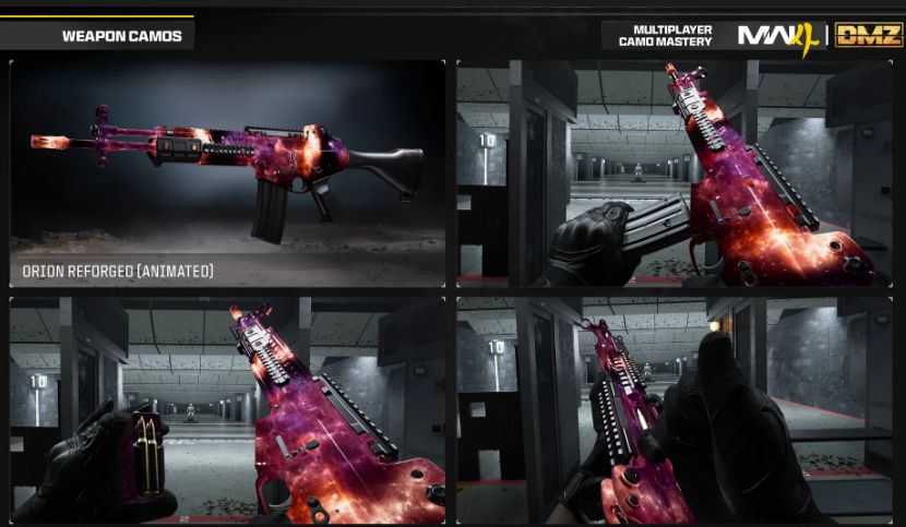 Camuflagens MW4 | Gold | Divergence | Orion | Helio