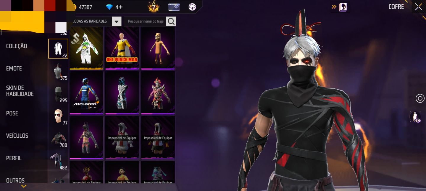 CONTA FREE FIRE (GEMADA)