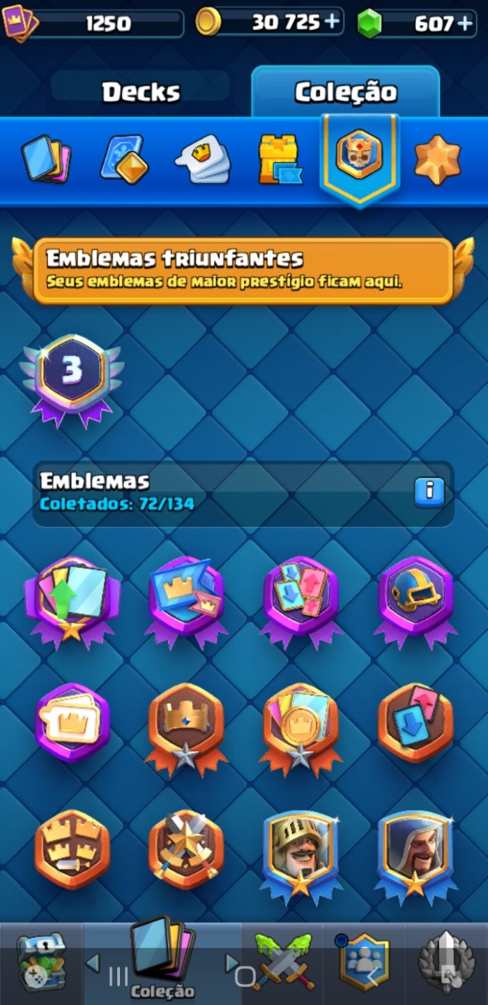 CONTA CLASH ROYALE | 6319 TROFÉUS | 607 GEMAS | CARTAS LVL 12 | LENDÁRIAS