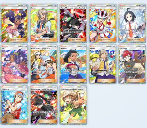 Cartas TCG Pocket Apoiadores Full Arte