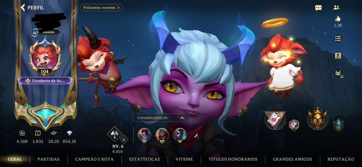 CONTA - LEAGUE OF LEGENDS WILD RIFT (COM SKINS LENDÁRIAS)