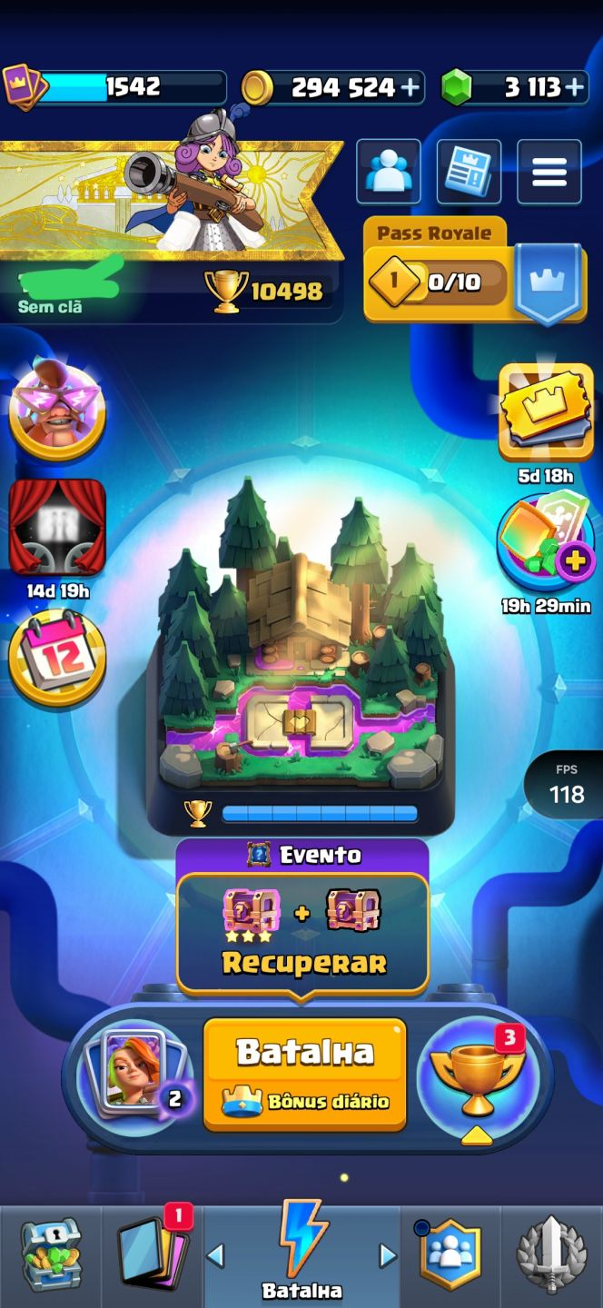 Conta Clash Royale