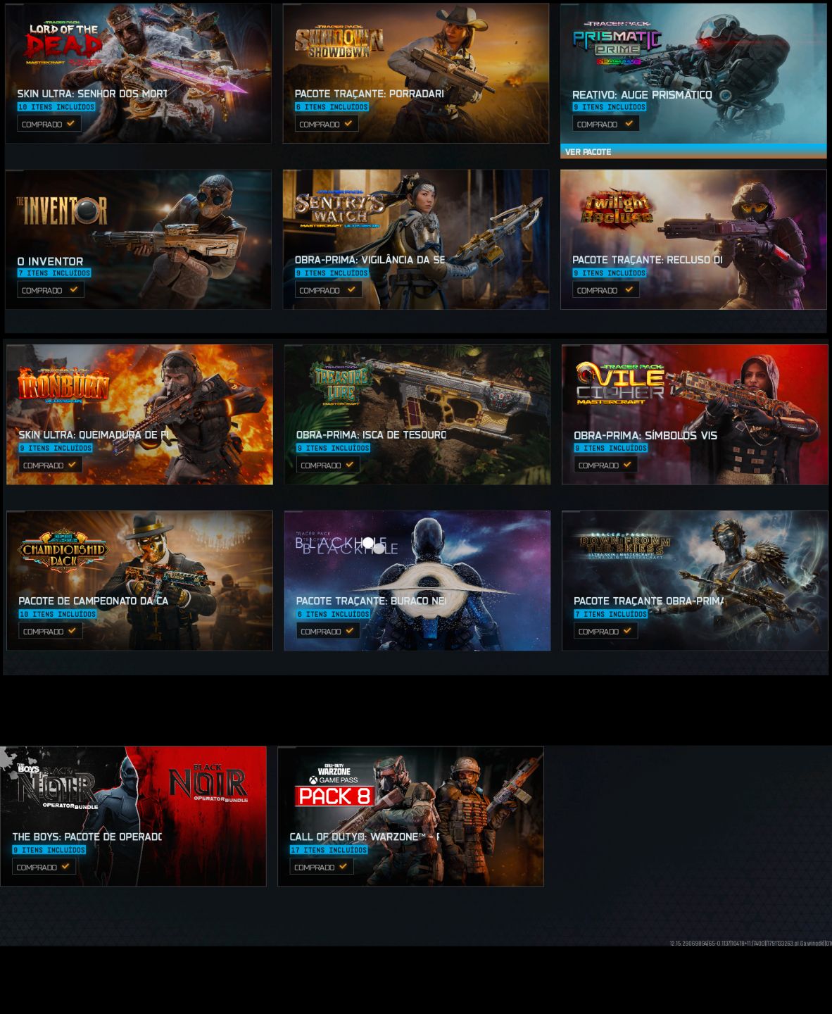 CONTA BLACK NOIR IRIDESCENT MP 3 NUKE, CALL OF DUTY WARZONE BLACK OPS 7